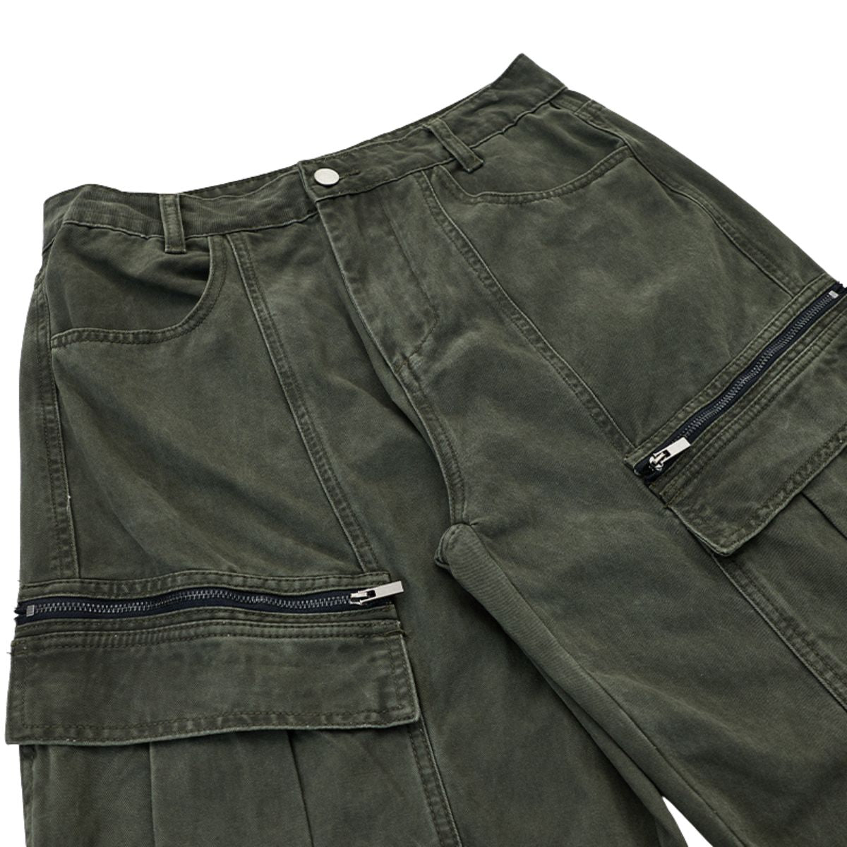 Zip Utility Wide Leg Cargo Pants
