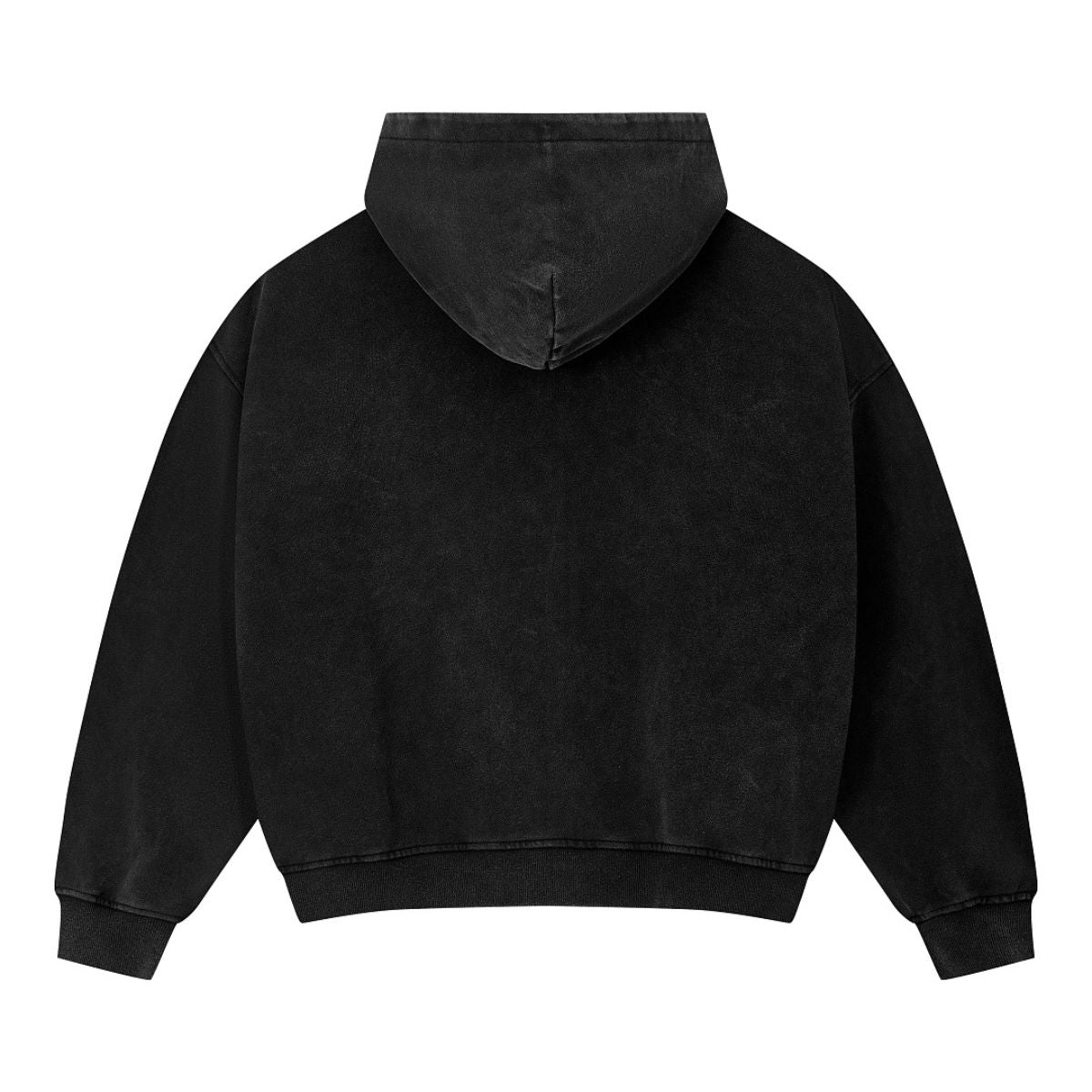 Vintage Relaxed Drop‑Shoulder Zip‑Up Hoodie