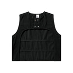Washed Cut-Out Denim Vest