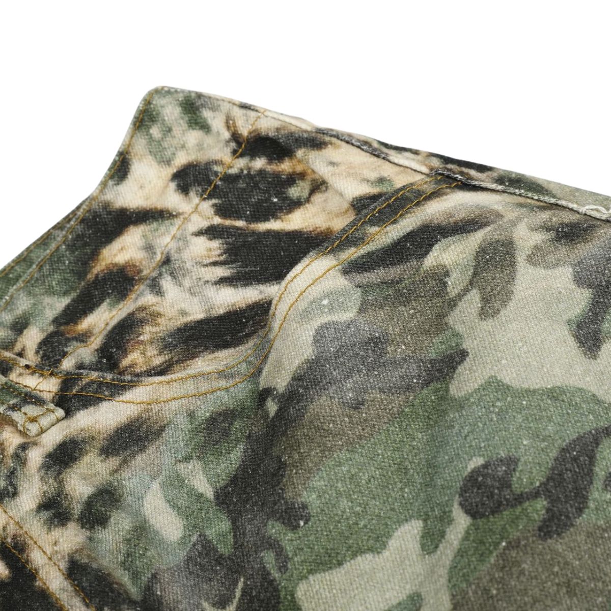 Camo Leopard Print Multi-Pocket Cargo Bermuda Shorts