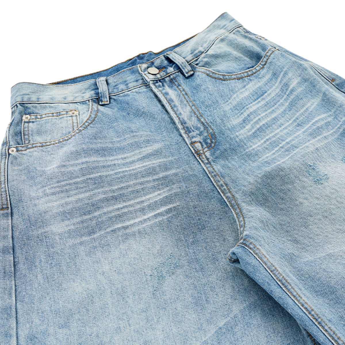 Vintage Faded Wide Leg Jeans