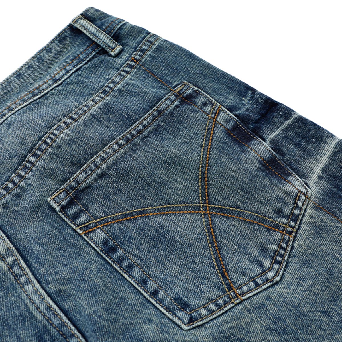 Vintage Washed Wide Leg Jeans