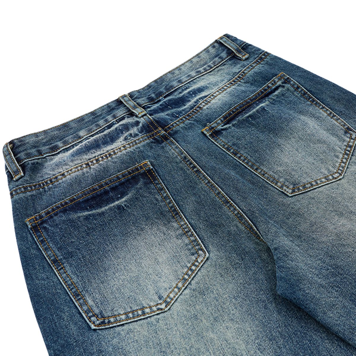 Vintage Washed Wide Leg Jeans