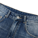 Vintage Splash Paint Washed Whisker Denim Pants