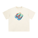 Summer Vacation Slippers Graphic Tee-INNBLAC Fashion Apparel