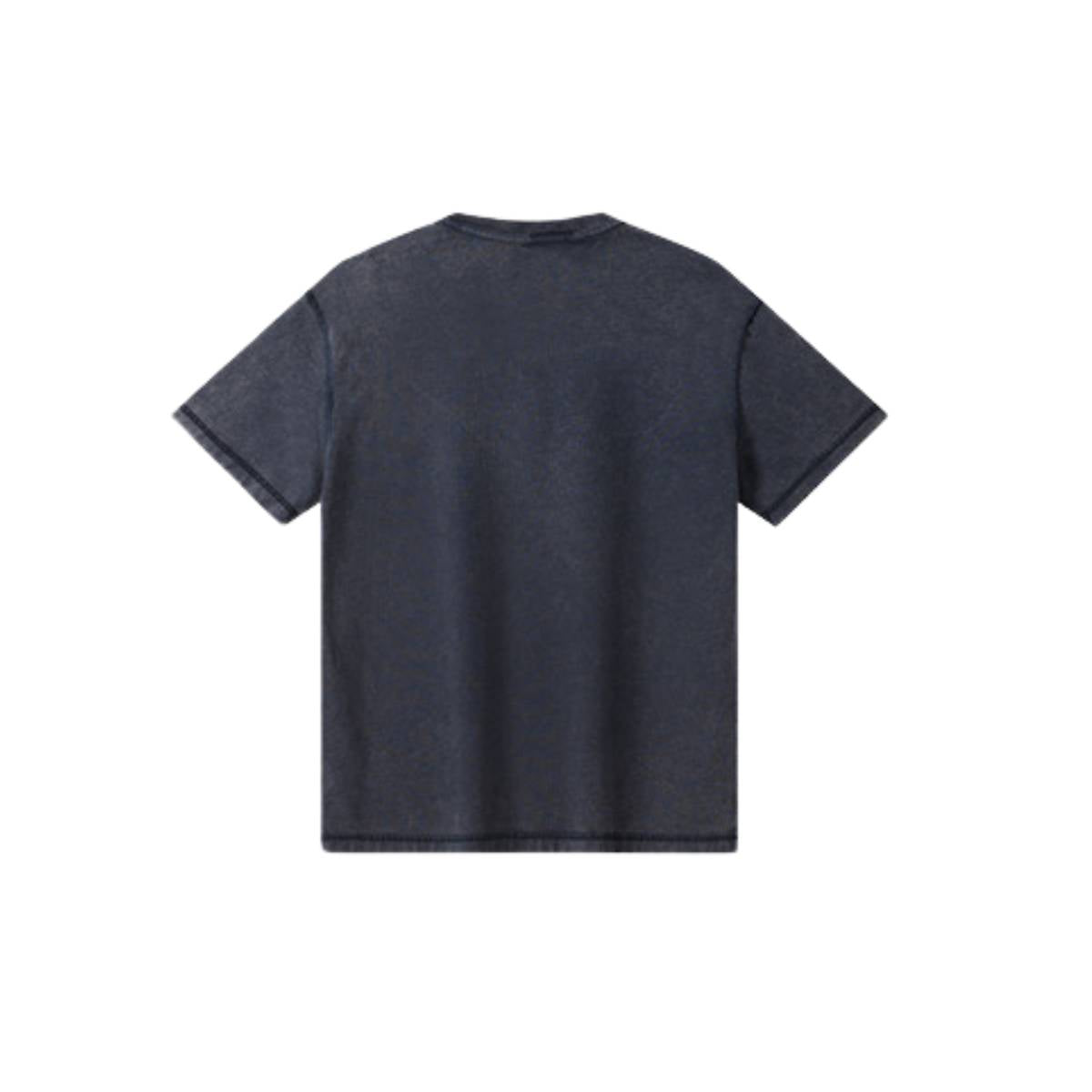 Camiseta destructiva de peso pesado con borde crudo de 10 oz