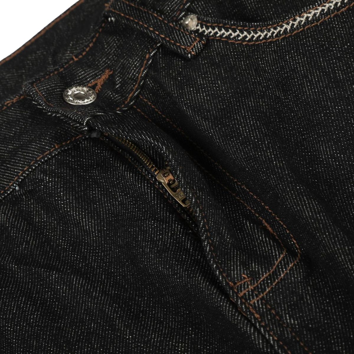 Raw Black Relaxed Straight Leg Vintage Denim Jeans
