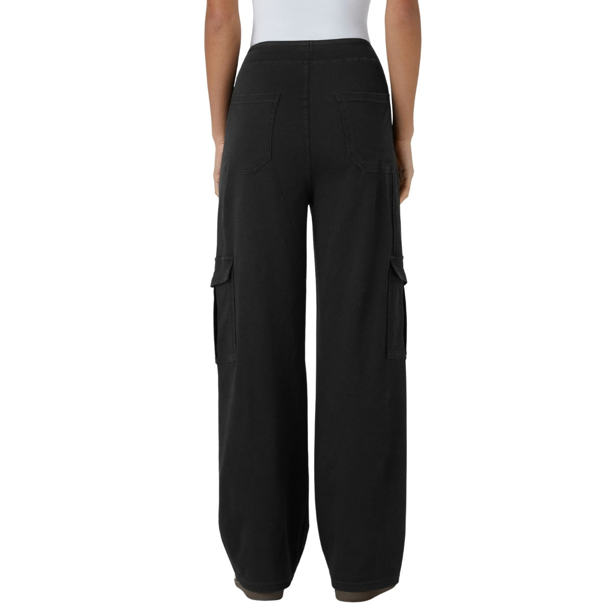 Mid Rise Pockets Straight Leg Casual Cargo Jeans