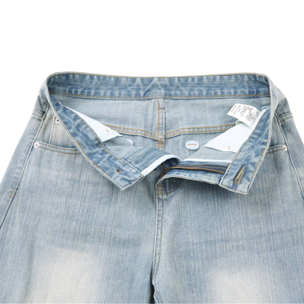 Vintage Fade Sculptural Barrel Leg Denim Jeans