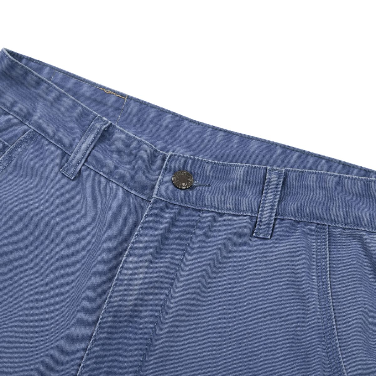 Vintage Washed Faded French‑Blue Wide‑Leg Pants