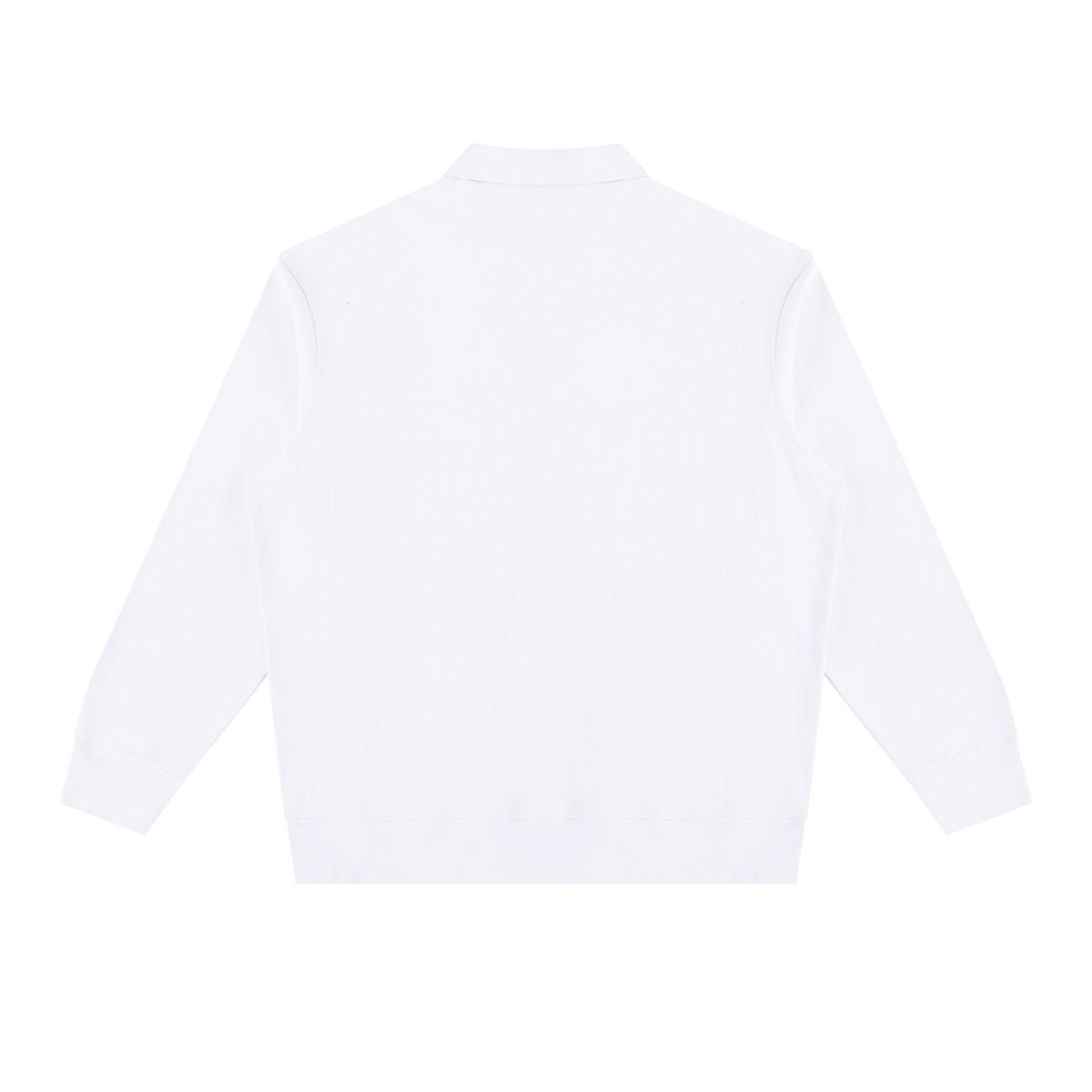 Heavyweight Washed Stand Collar Zip Polo Sweatshirt