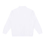 Heavyweight Washed Stand Collar Zip Polo Sweatshirt
