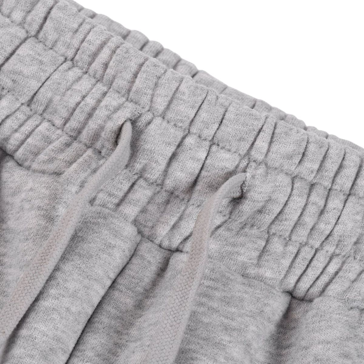 Color‑Contrast Webbing Fleece‑Lined Loose Jogger Pants