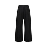 Relaxed Drawstring Wide Leg Casual Trousers