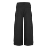 Quiet Luxury Pleated Straight-Leg Trousers