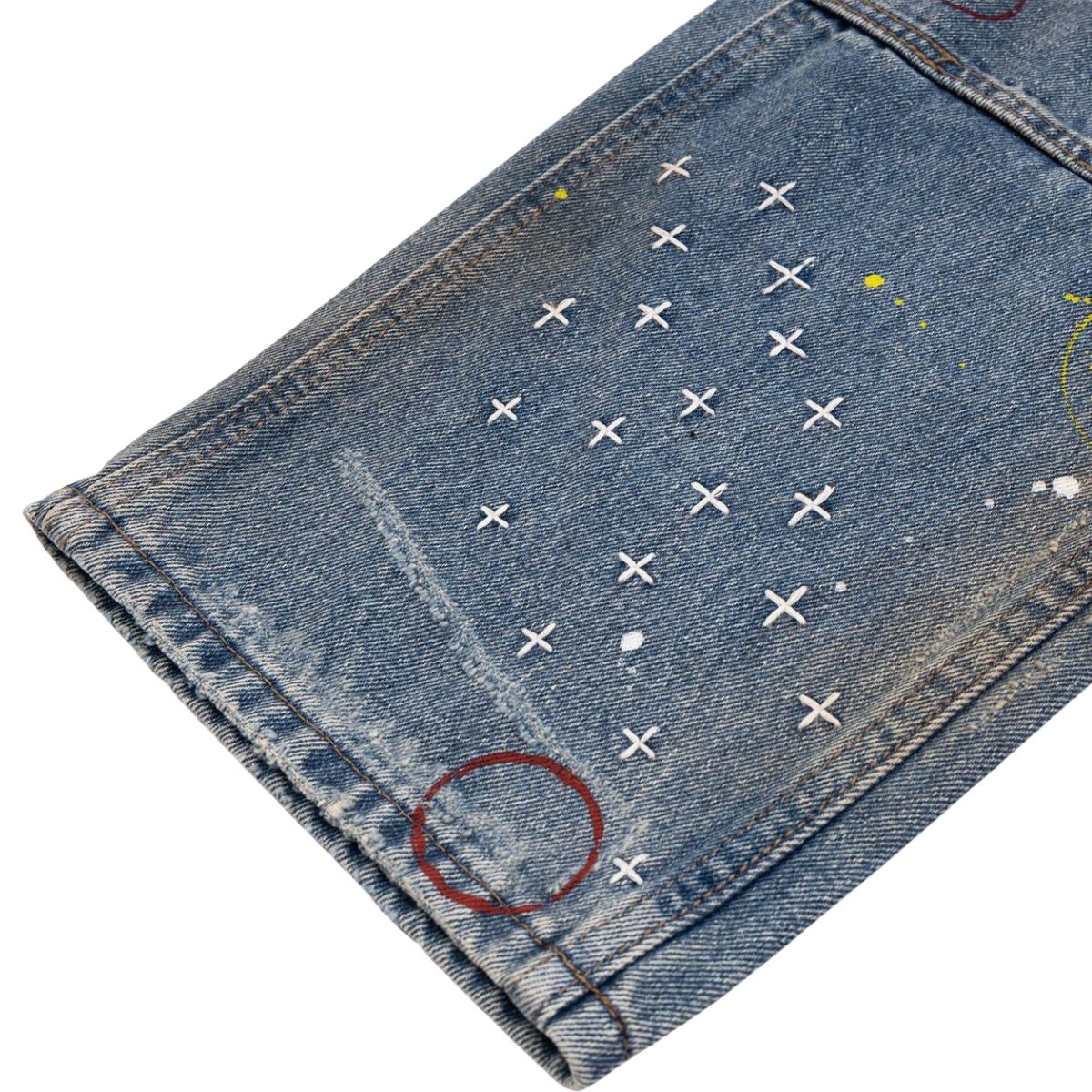 Pantalones vaqueros holgados con estampado de serpiente