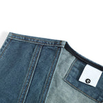 Shorts vaqueros con mariposas bordadas y adornados con perlas