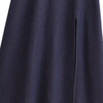 Falda vaquera con bordado de perlas y lavado vintage