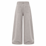 Minimalist Washed Straight Leg Denim Jeans