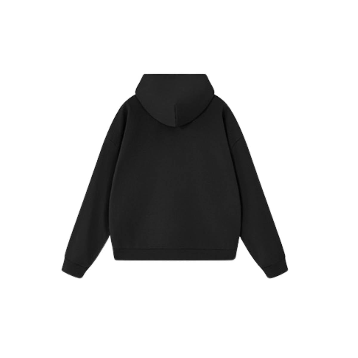 Sudadera con capucha y cremallera lavada de doble cursor
