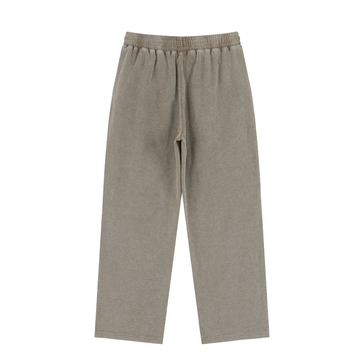 Waffle Texture Relaxed Fit Casual Pants