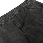Faded Splatter-Wash GradientBaggy Wide-Leg Cargo Pants