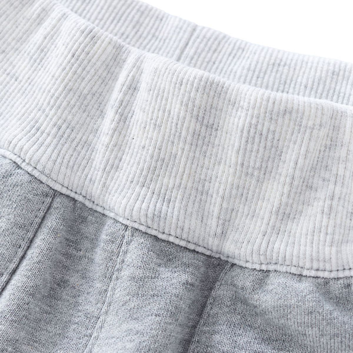 Cotton Casual Contrast Rib Stretch Sweatpants