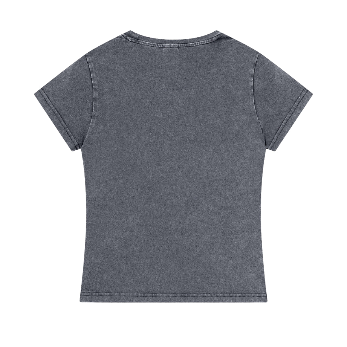 Snow Washed Peruvian Cotton Slim Fit Y2K Tee