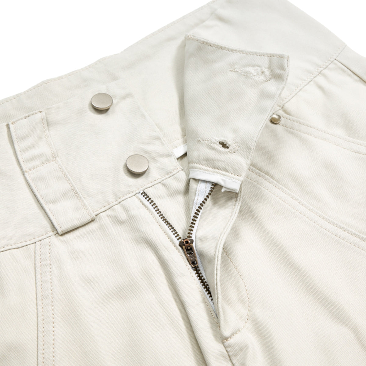 High-Waist Multi-Pocket Cargo Bermuda Shorts