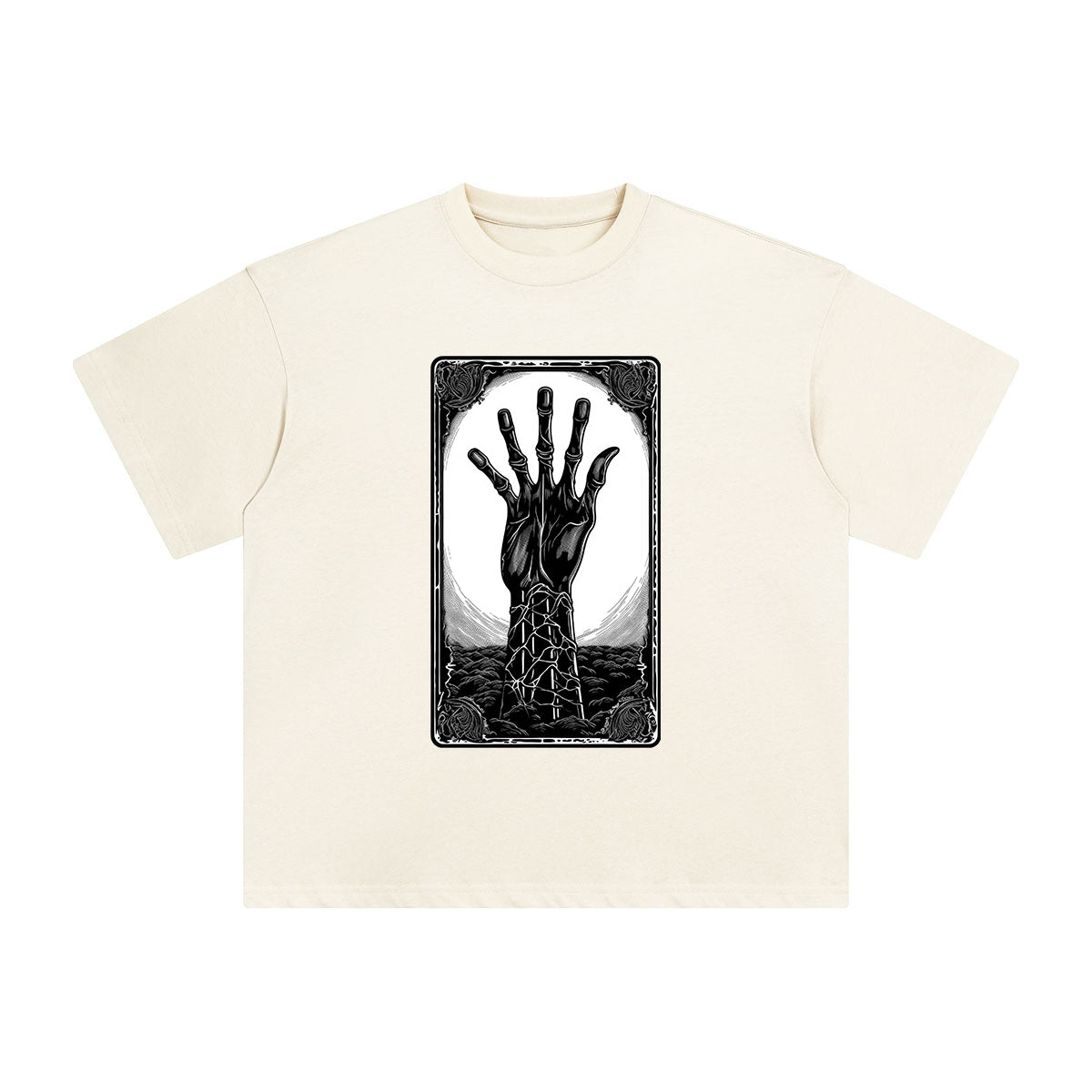 Mystery Demon Hand Tarot Card Graphic Tee-INNBLAC Fashion Apparel