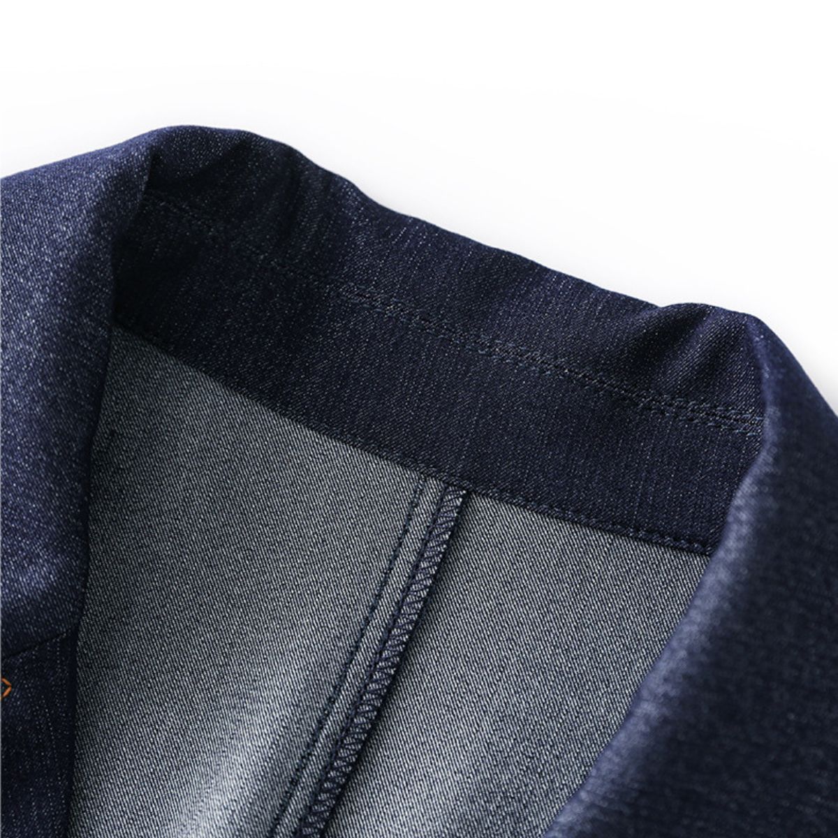 Vestido camisero de mezclilla con cinturón y manga corta hasta la rodilla