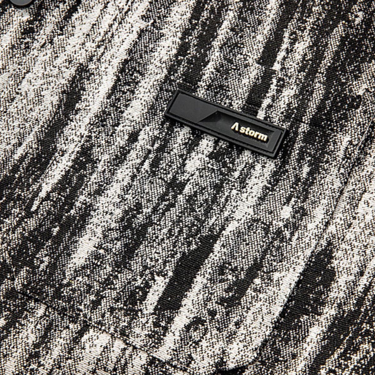 Oversize Streetwear Colorful Yarn Washed Denim Jacket