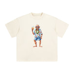 Grandpa Drinking Beer Graphic Tee-INNBLAC Fashion Apparel