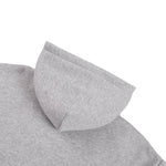 Snow Wash Broken-Seam Color Contrast Webbing Fleece Hoodie