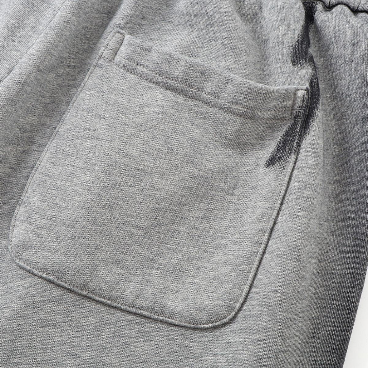 Wasteland‑Style Graffiti Spray‑Dye Distressed Relaxed Sweatpants