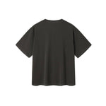 Camiseta destructiva de peso pesado con borde crudo de 10 oz