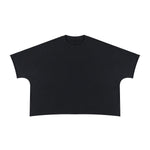 Washed Boxy Cropped Raglan Tee