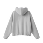 Boxy Contrast Webbing High Neck Face‑Cover Hoodie