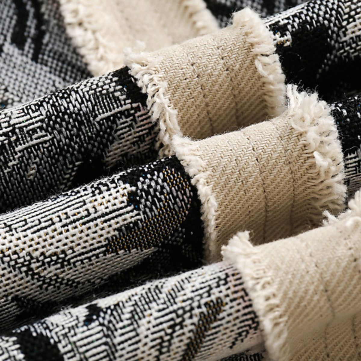 Vintage Ink-Style Patchwork Denim Jacket