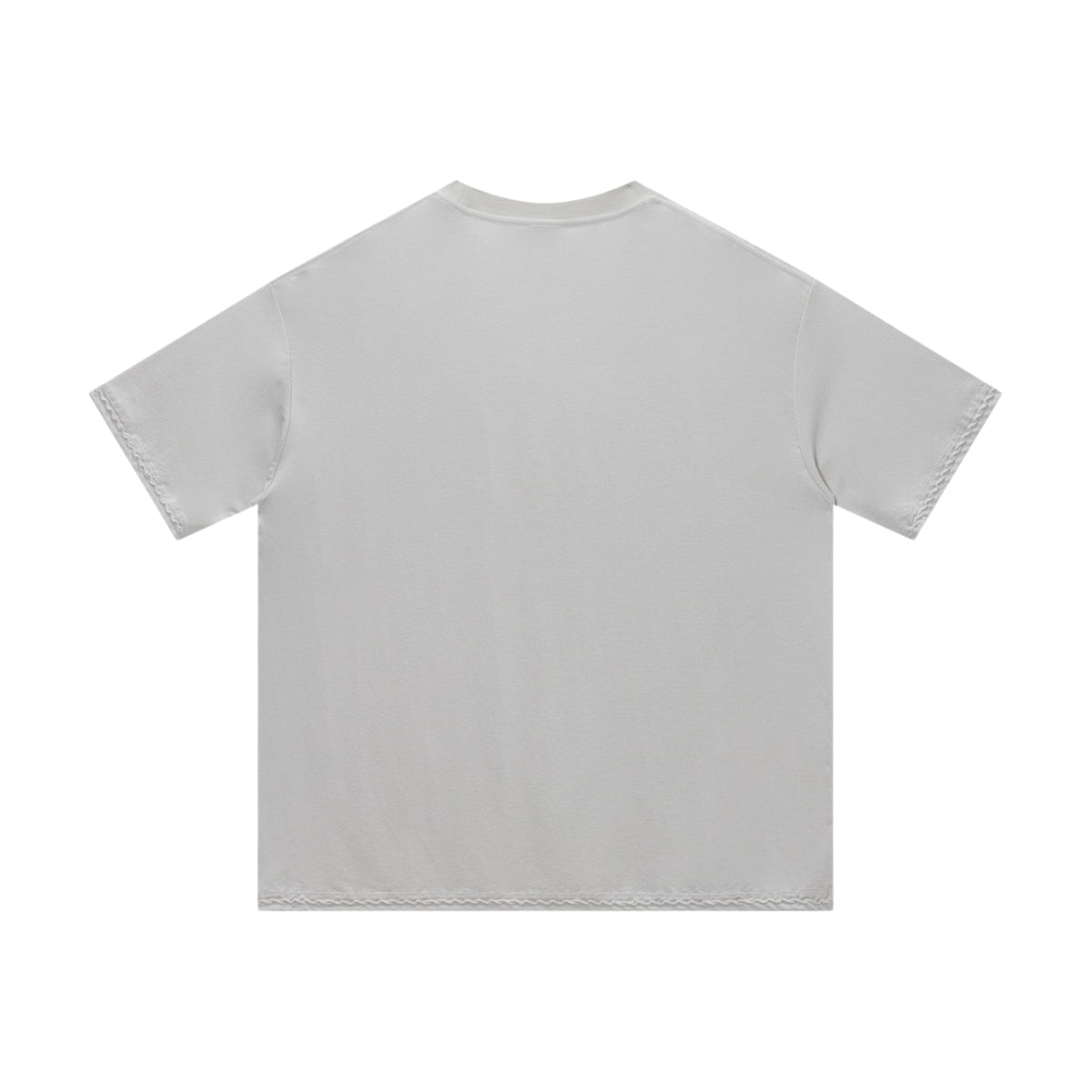 Vintage Wash Relaxed Linen-Cotton Blend Short Sleeve T-Shirt