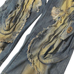 Smoke Rise Y2K Baggy Ripped Cargo Jeans