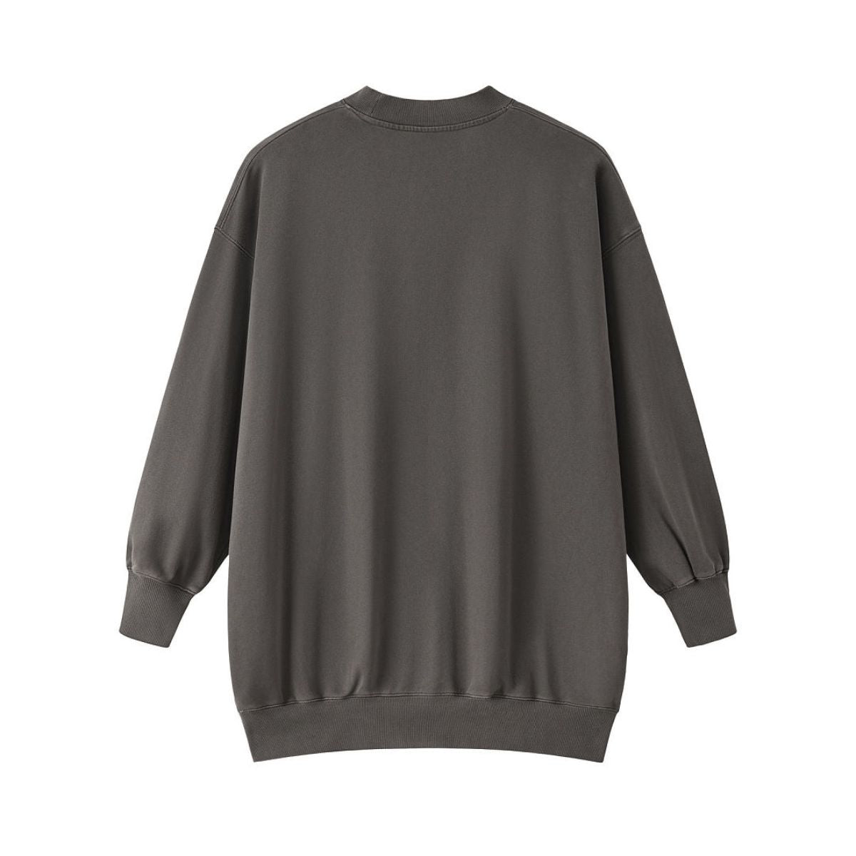 Heavyweight Cotton Washed Vintage Mid‑Length Sweatshirt