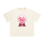 Valentine Love Globe Graphic Tee-INNBLAC Fashion Apparel