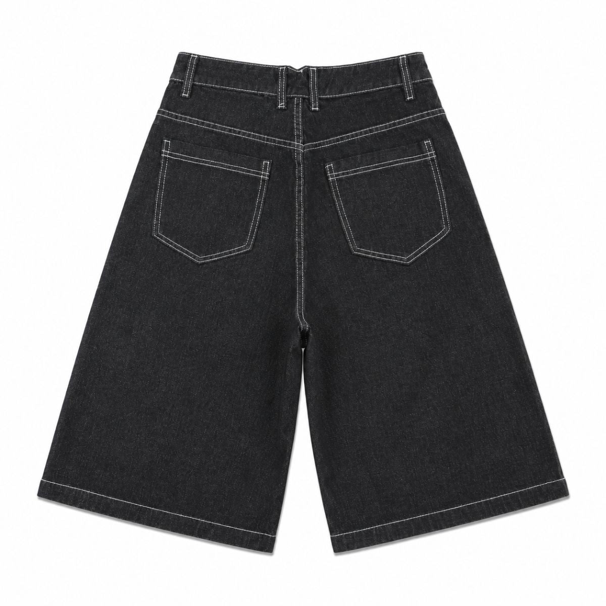 Bermudas con lavado vintage y salpicaduras de tinta