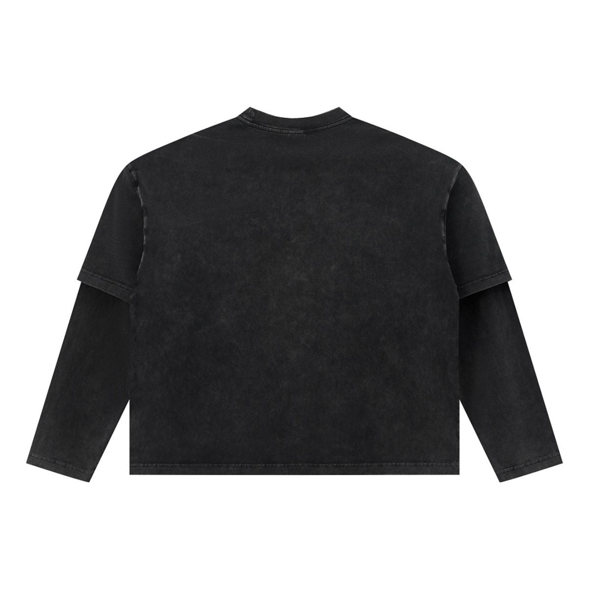 Vintage Snow‑Washed Relaxed Long Sleeve T‑Shirt