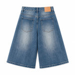 Bermudas con lavado vintage y salpicaduras de tinta