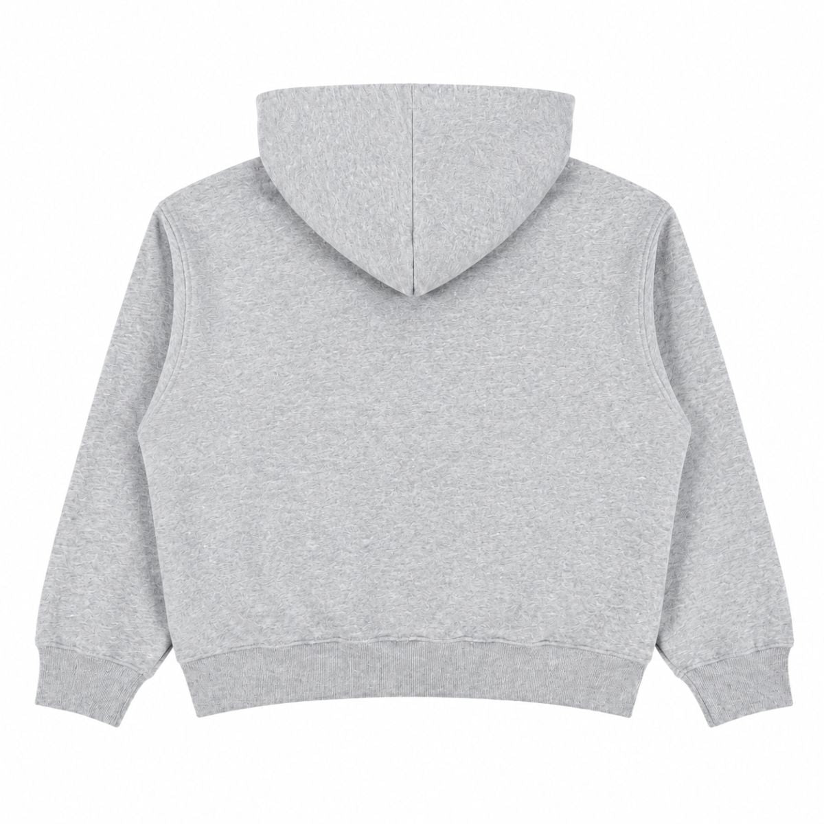 Boxy Cropped 340G Thermal Fleece Zip Hoodie
