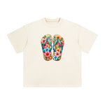Summer Vacation Slippers Graphic Tee-INNBLAC Fashion Apparel