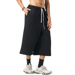 Baggy Fit Fleece Cropped Sweatpants