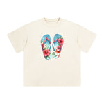 Summer Vacation Slippers Graphic Tee-INNBLAC Fashion Apparel